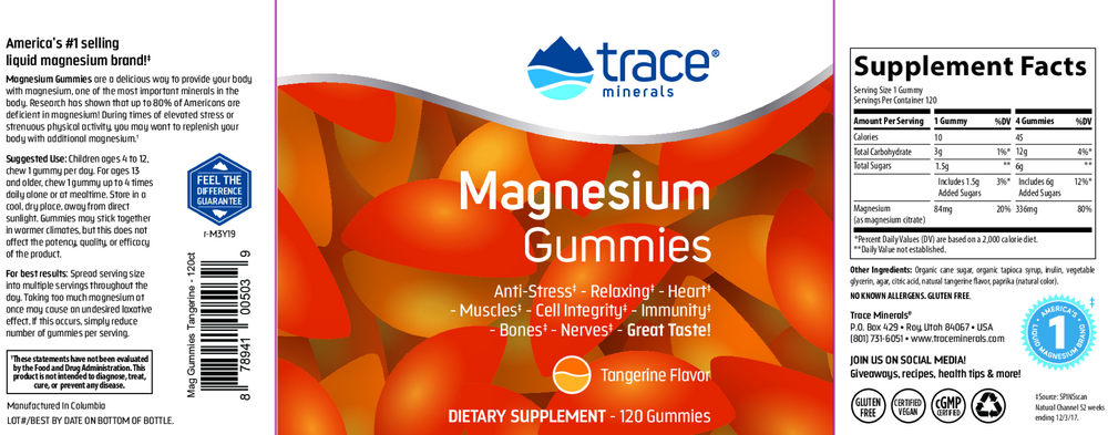 Magnesium Gummies - Tangerine