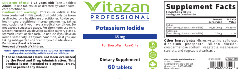 Potassium Iodide 65mg