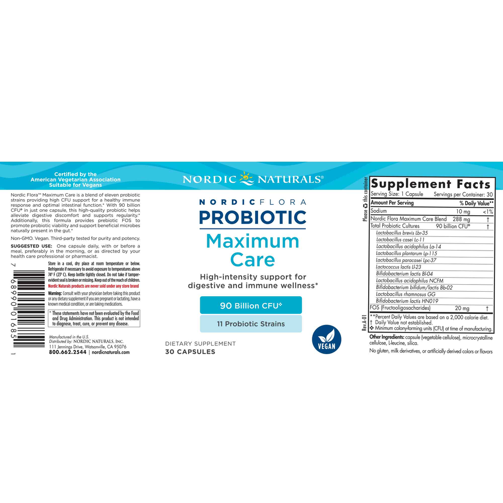 Nordic® Flora Probiotic Maximum Care