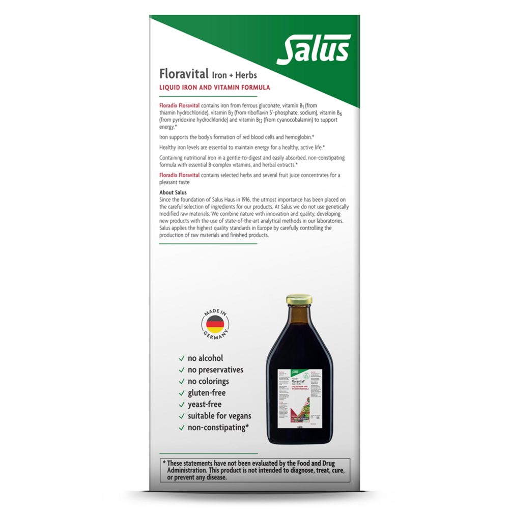Floradix Floravital Iron + Herbs