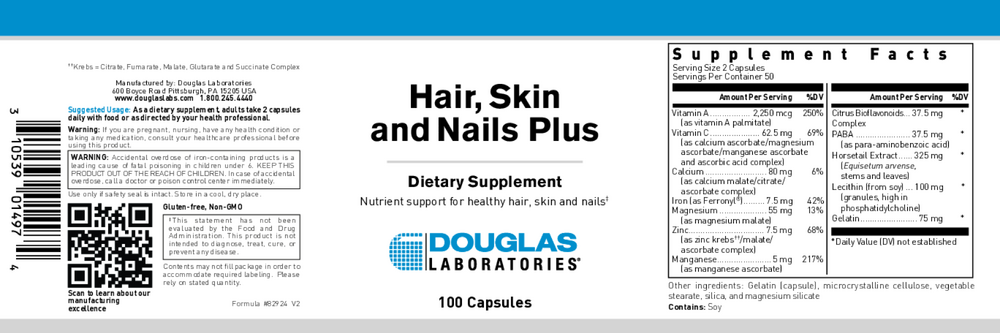 Hair, Skin and Nails Plus Formula
