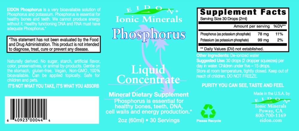Eidon Ionic Minerals - Phosphorus Liquid