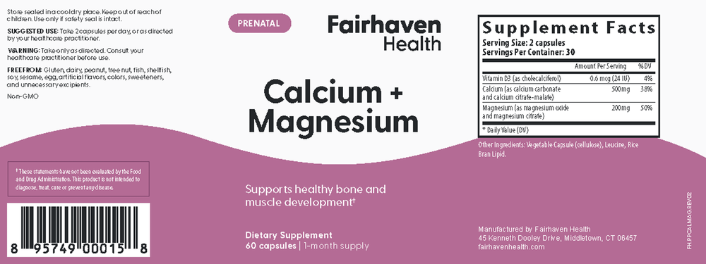 Calcium + Magnesium
