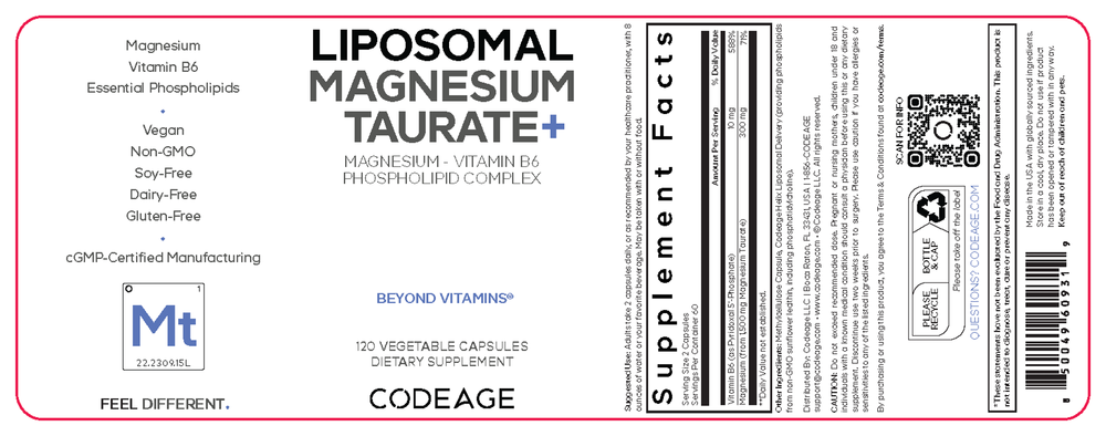 Liposomal Magnesium Taurate+