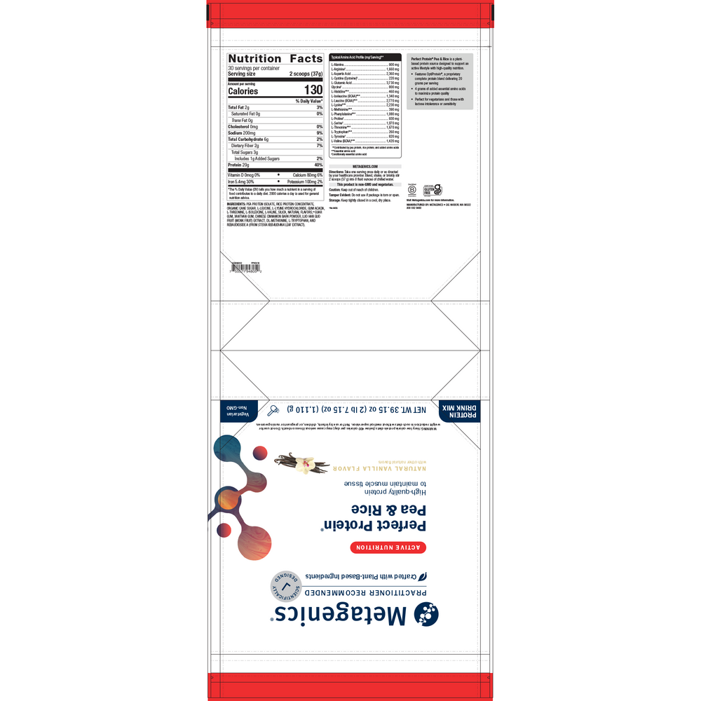 Perfect Protein® Pea & Rice, Vanilla