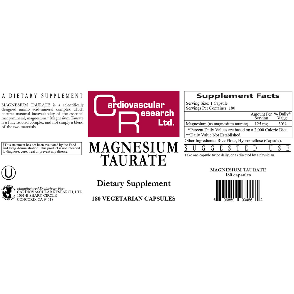 Magnesium Taurate 125mg