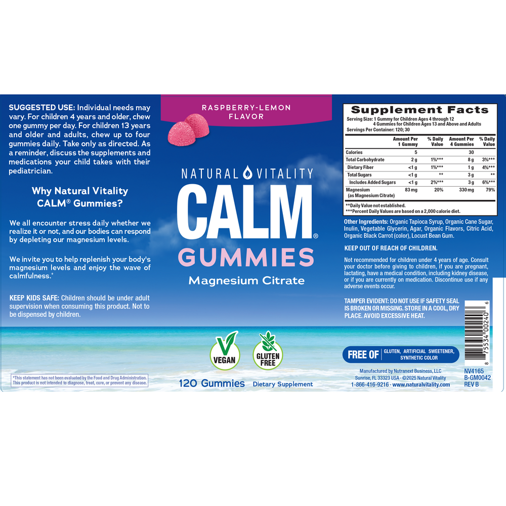 CALM Gummies - Raspberry Lemon