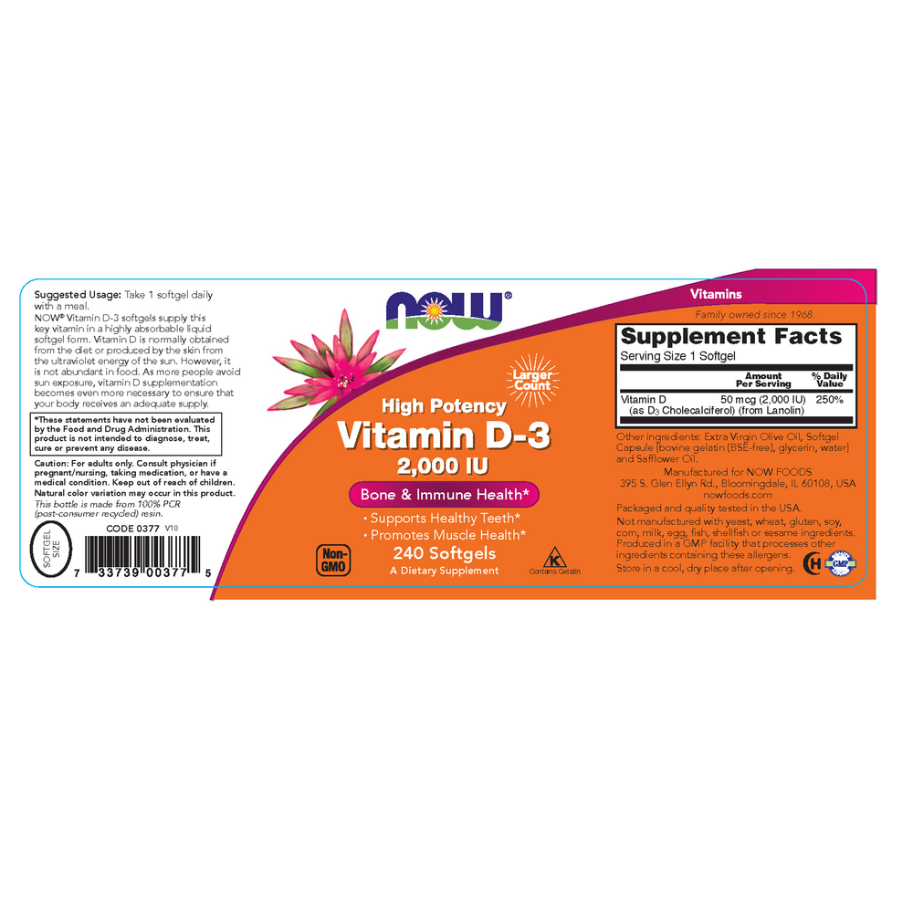 Vitamin D-3 2,000IU
