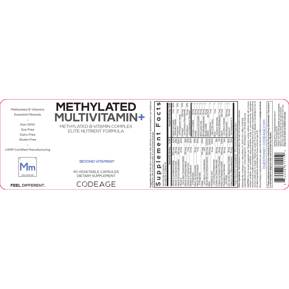 Methylated Multivitamin+