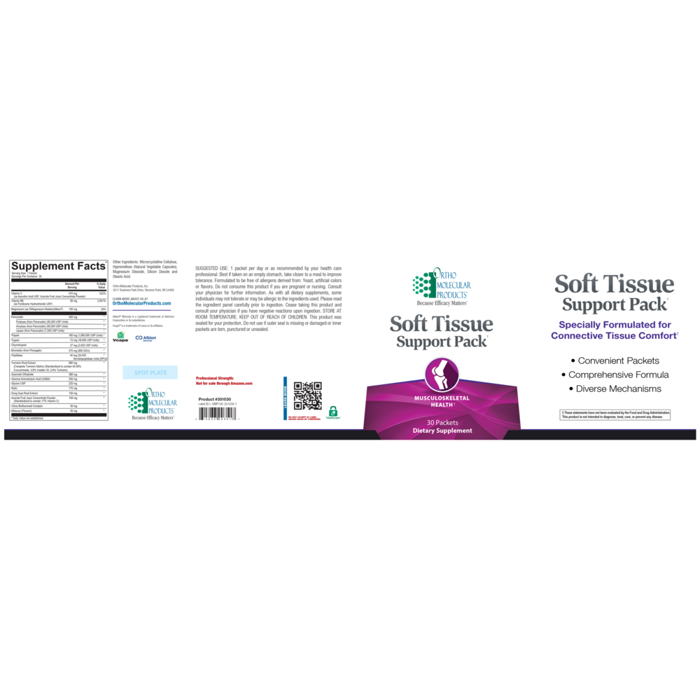 Soft Tissue Support Pack (California Only)