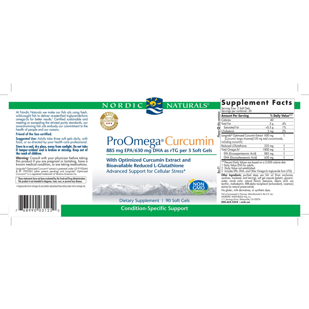 ProOmega® Curcumin (Formerly ProOmega CRP)