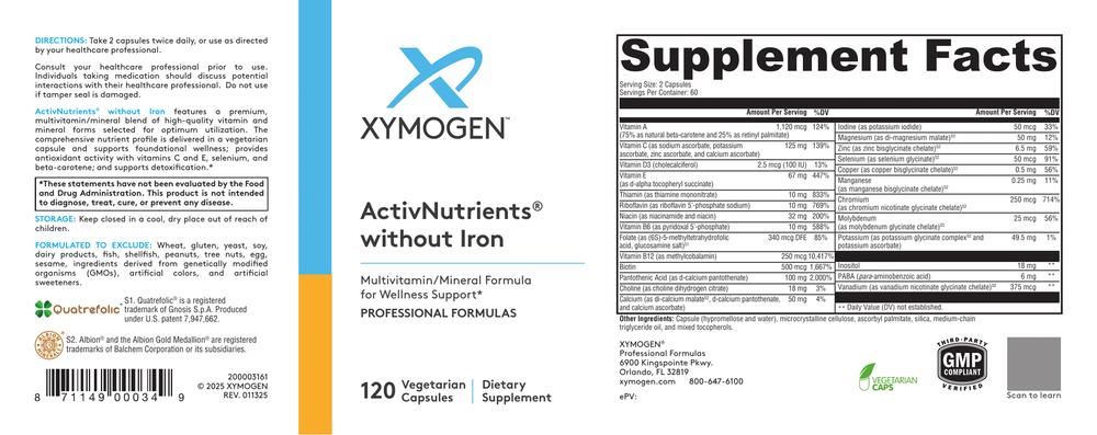 ActivNutrients without Iron