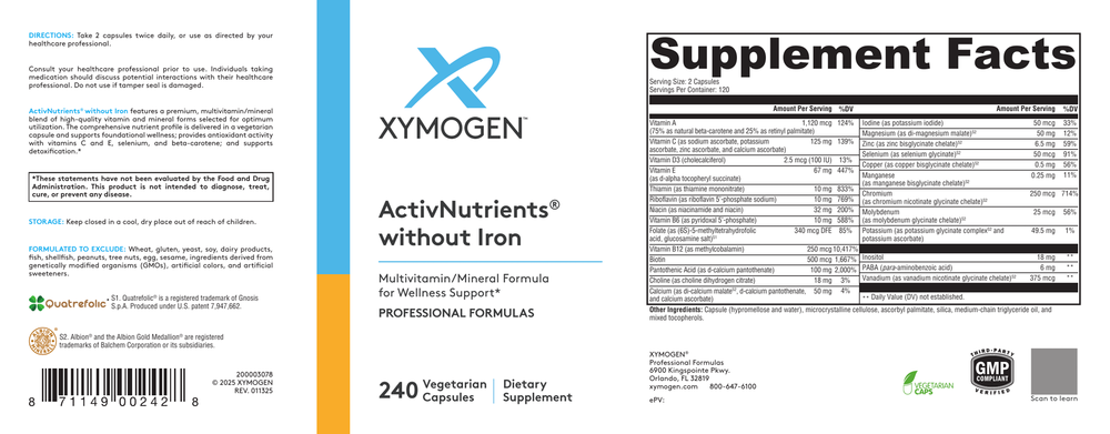 ActivNutrients without Iron