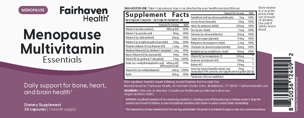 Menopause Multivitamin Essentials