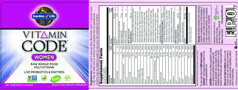 Vitamin Code Women Multivitamin Capsules