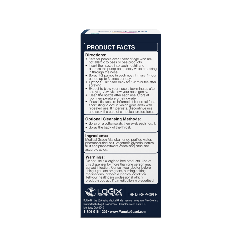 Deep Nasal Cleanse Nasal Spray, Medical Grade Manuka Honey