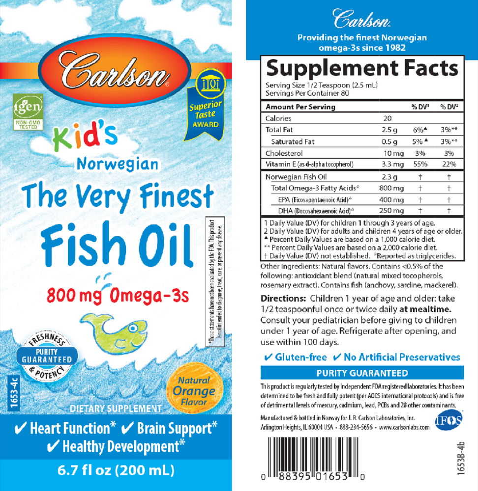 Carlson® for Kids Finest Fish Oil Orange
