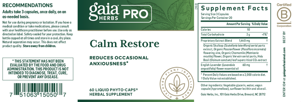 Calm Restore Liquid Phyto-Caps