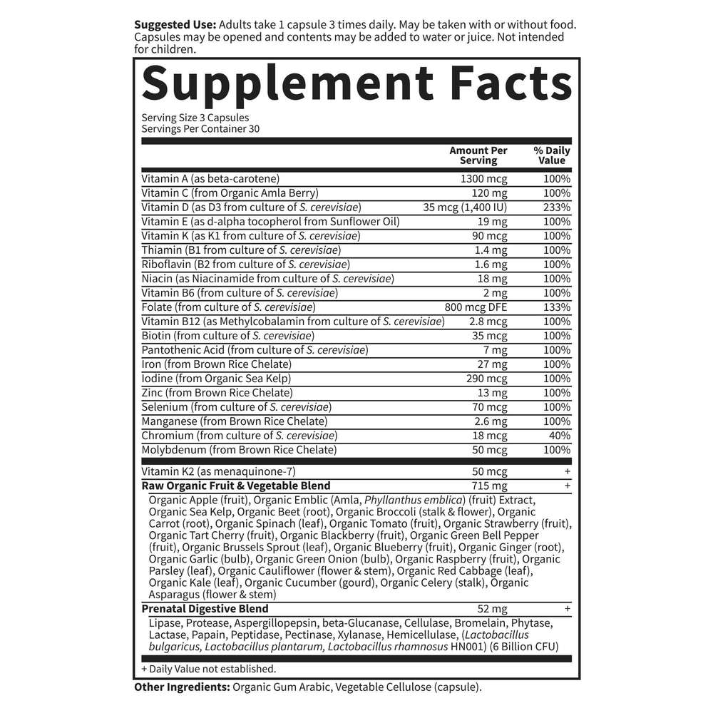 Vitamin Code RAW Prenatal