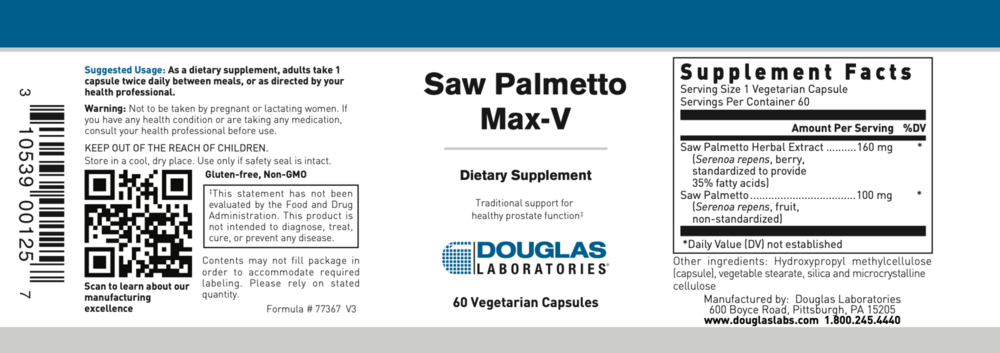 Saw Palmetto Max-V (California Only)