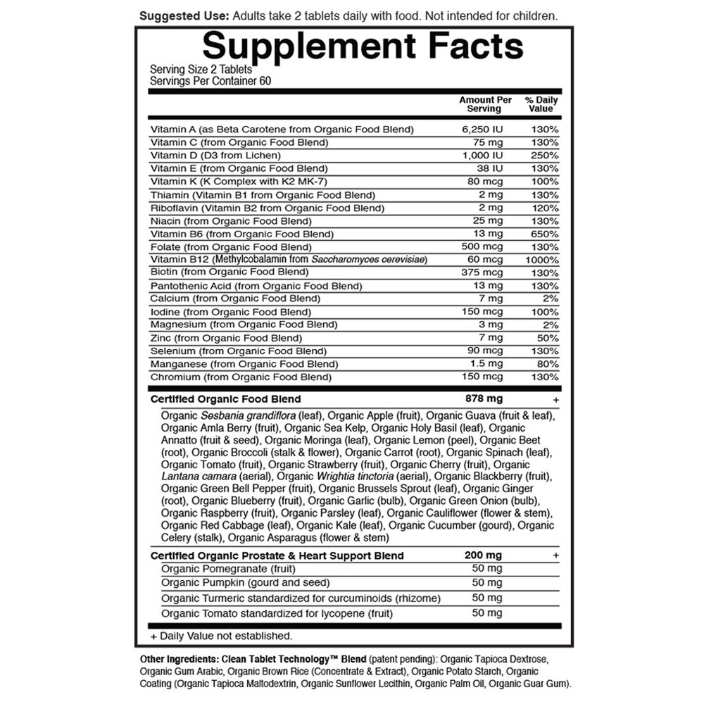 Mykind Organics Mens Multi 40+