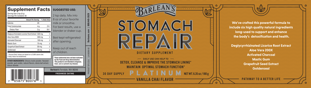 Stomach Repair Vanilla Chai