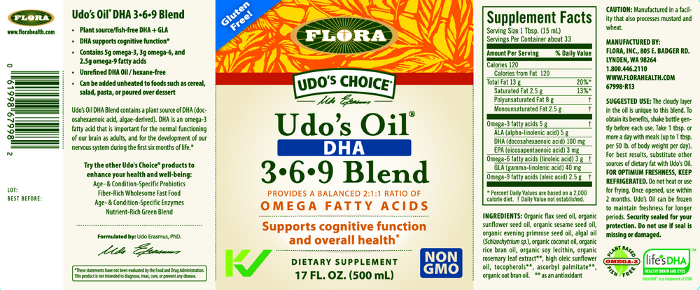 Udo's Choice DHA Oil Blend