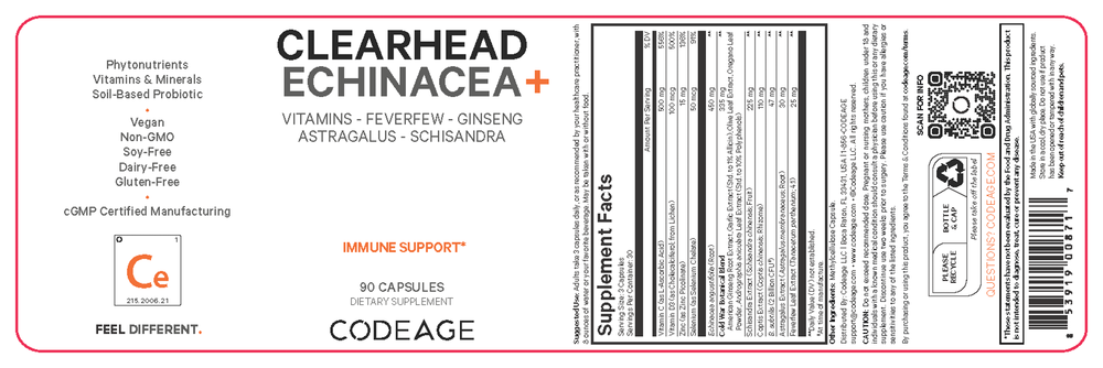 Clearhead Echinacea - Immune Support