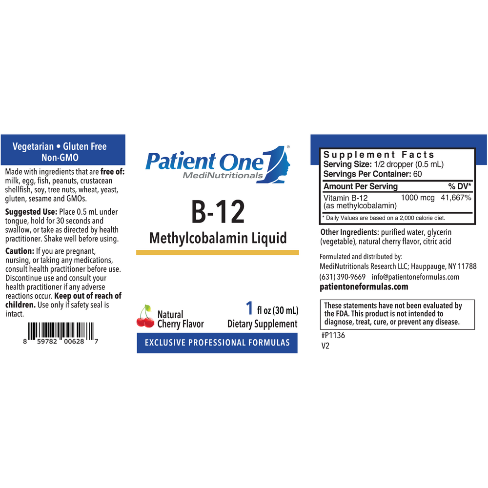 B-12 Methylcobalamin Liquid