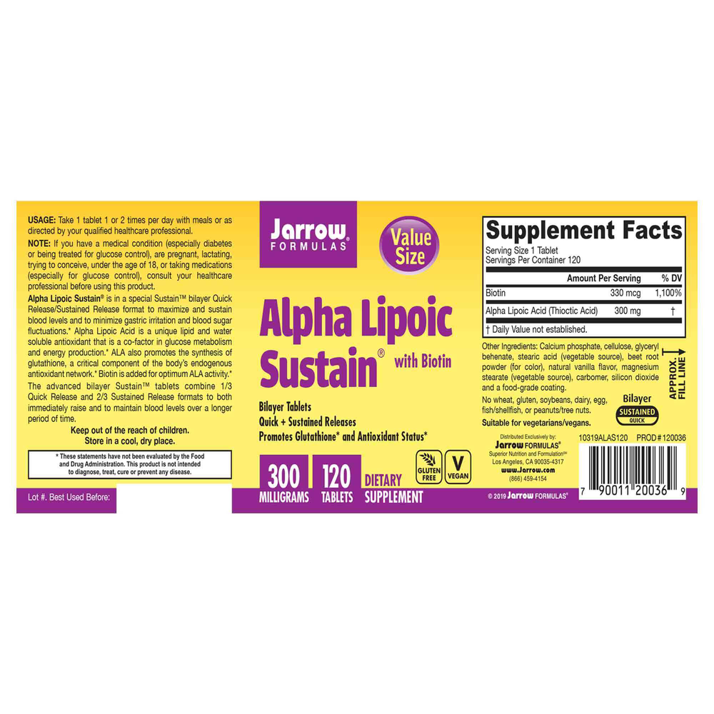 Alpha Lipoic Sustain 300mg