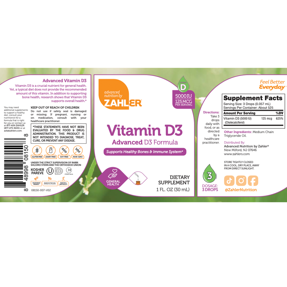 Vitamin D3 5000IU Liquid