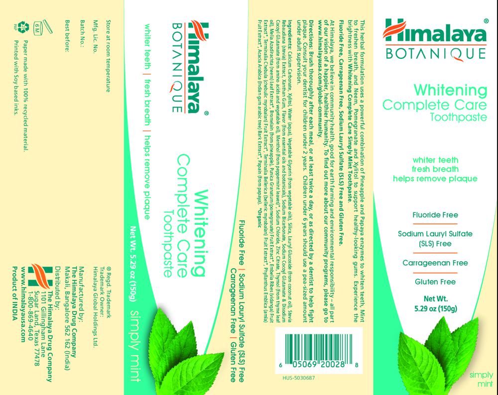 Whitening Complete Care Toothpaste Simply Mint