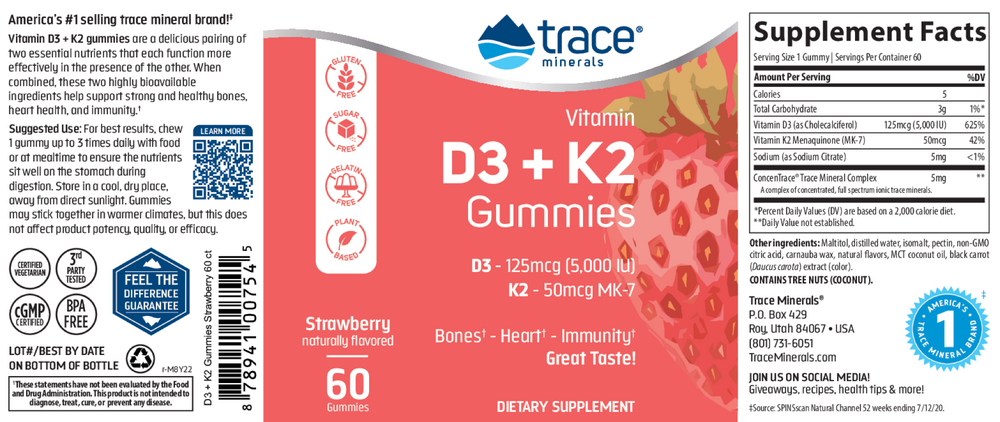 Vitamin D3 + K2 Gummies