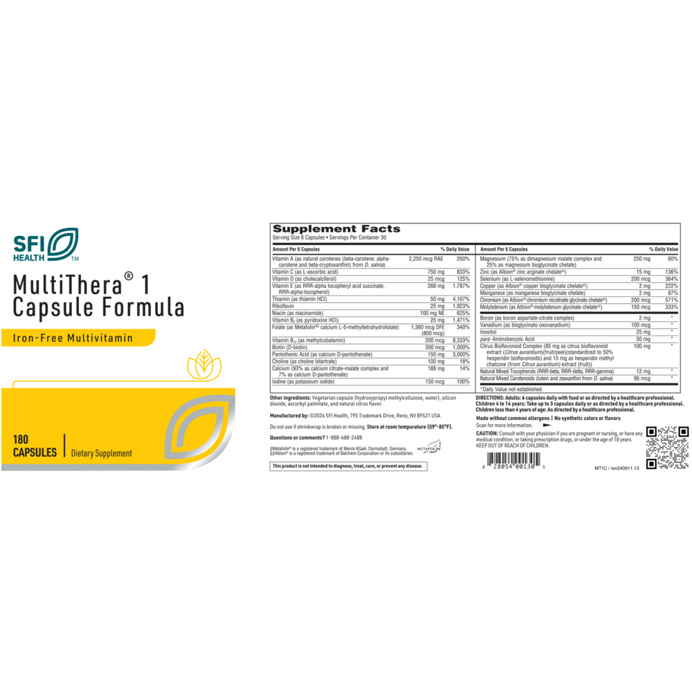 MultiThera®1 Capsule Formula