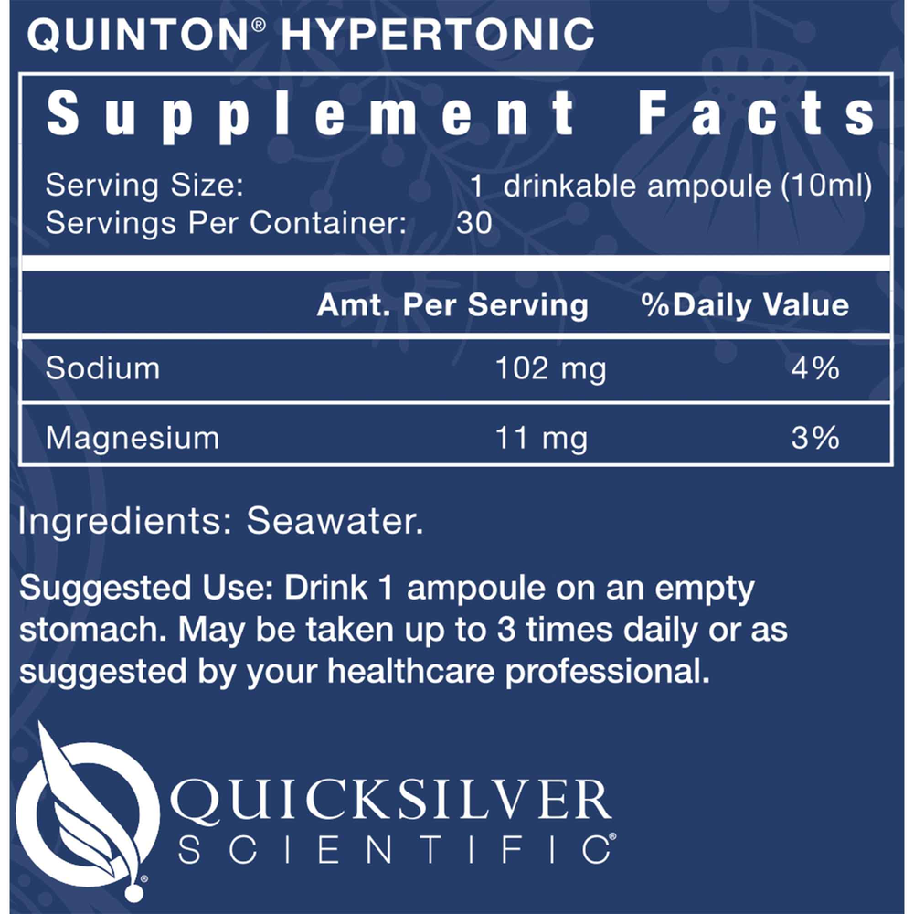 Original Quinton Hypertonic® Ampoules