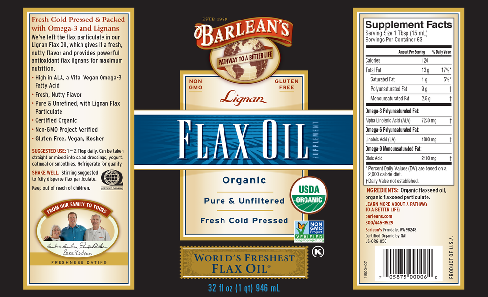 Lignan Flax Oil