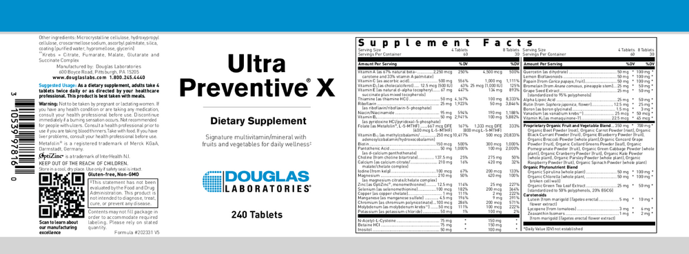 Ultra Preventive X Tablets