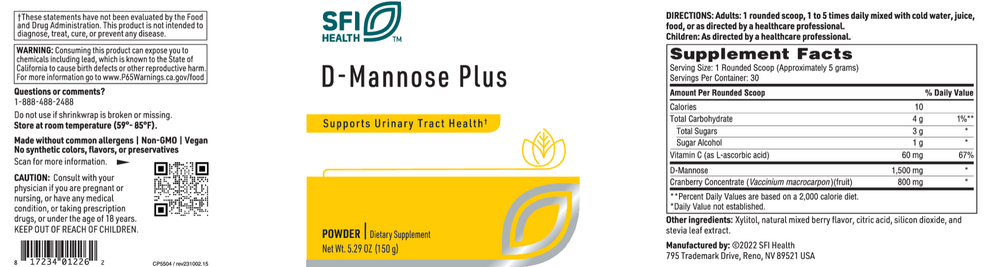 D-Mannose Plus