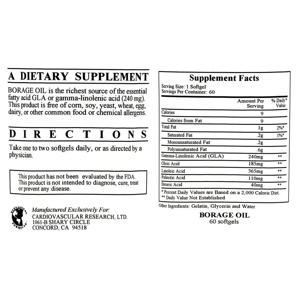 Borage Oil GLA-240
