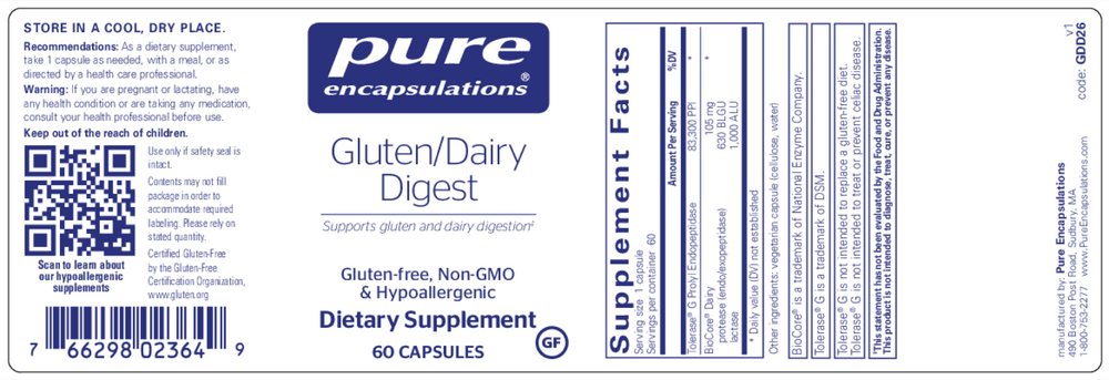 Gluten/Dairy Digest