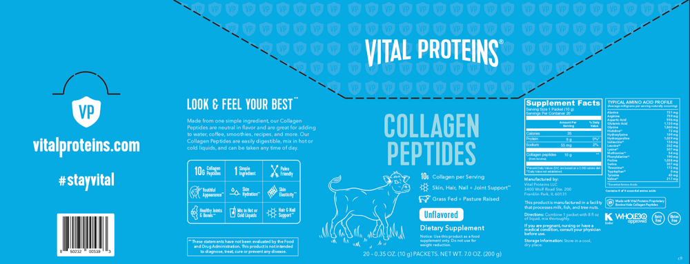 Collagen Peptides Unflavored Stick Packs