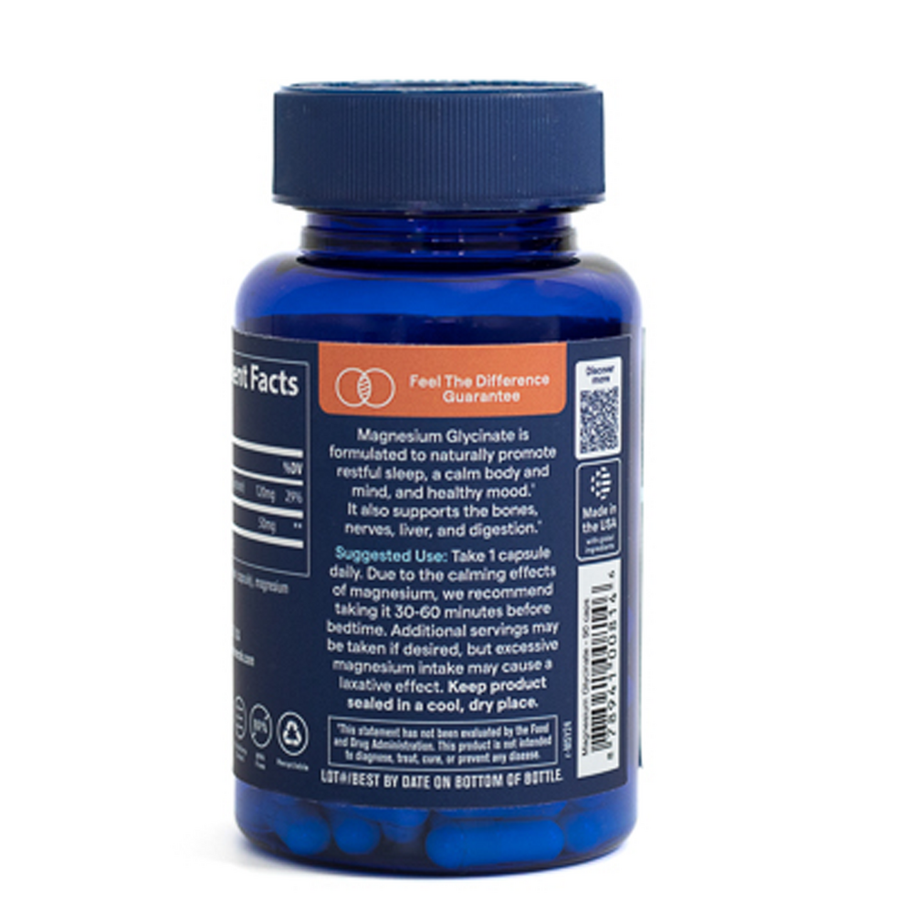 Magnesium Glycinate Capsules - 120mg/serving