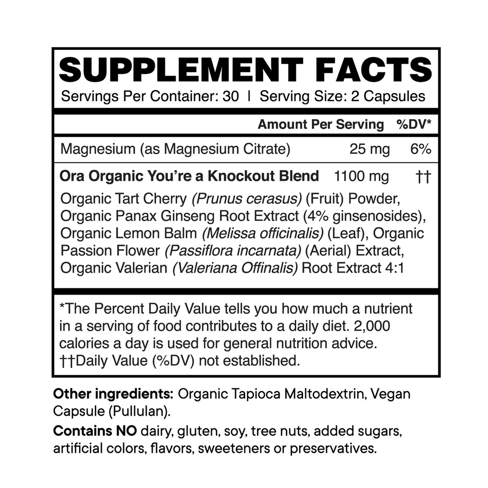 You're A Knockout: Sleep & Stress Support Capsules