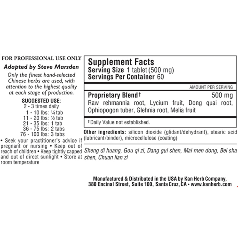 Glehnia and Rehmannia Combination