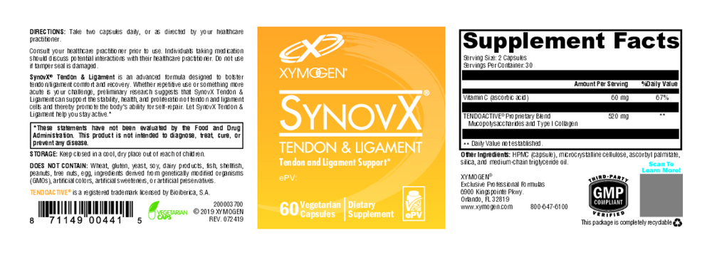 SynovX Tendon & Ligament