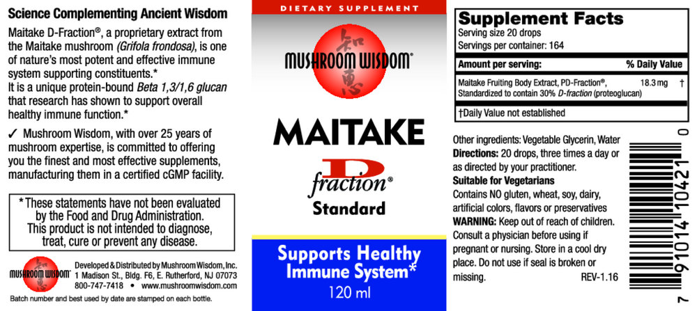 Maitake D-Fraction Liquid Standard