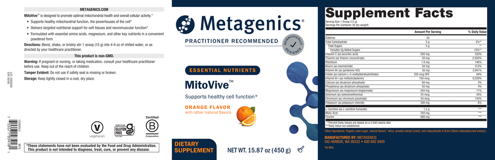MitoVive™, Orange
