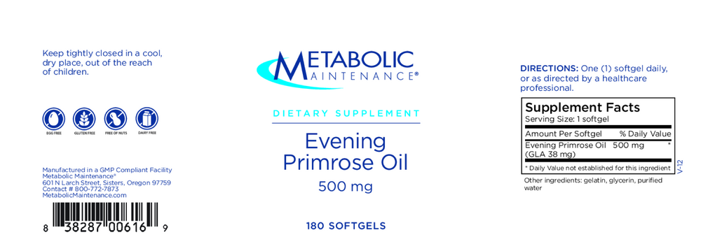 Evening Primrose Oil 500mg