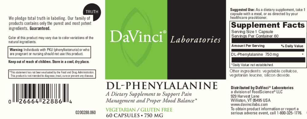 DL-Phenylalanine 750mg