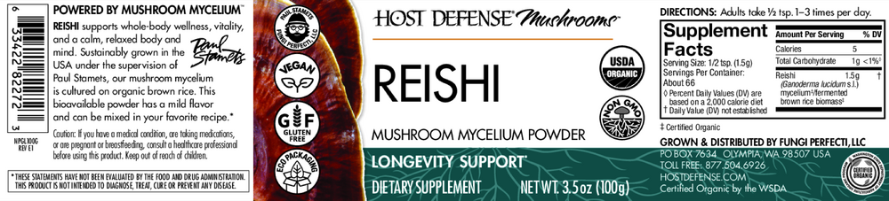 Reishi Mushroom Mycelium Powder